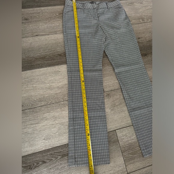 Express Black and White Print Columnist Pant Dress Size 8R - Picture 6 of 9